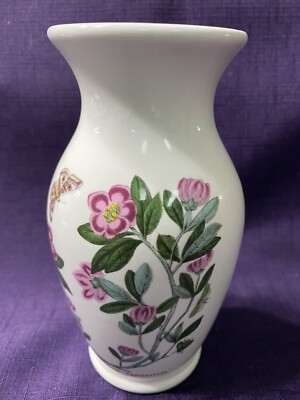 PORTMEIRION BOTANIC GARDEN RHODODENDRON LEPIDOTUM 6.5" VASE PINK FLOWERS |  eBay