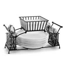 NEW, Utensil Caddy — Use For Napkin, Cutlery, Plate Holder, #H03-TA41825-97