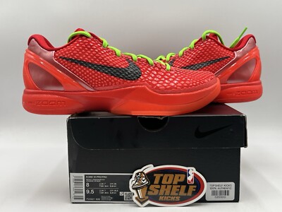 DS New Nike Kobe Bryant 6 Protro Reverse Grinch 2023 Size 8 Authentic Basketball