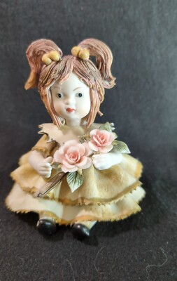 Sorelle Fine Porcelain Little Scarlett Spaghetti Head Girl Doll