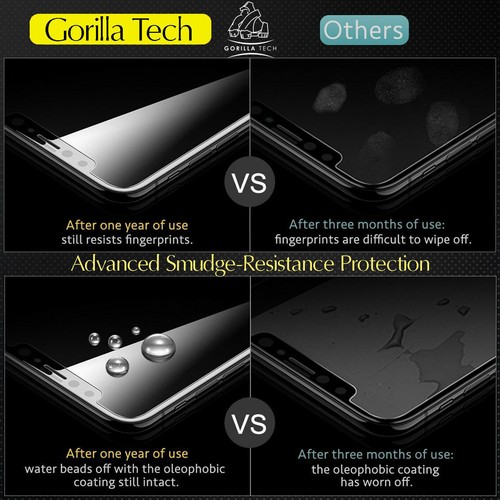 Metal Edge iPhone 13/13 Pro Black Gorilla Screen Protector Full Tempered Glass - Picture 11 of 12