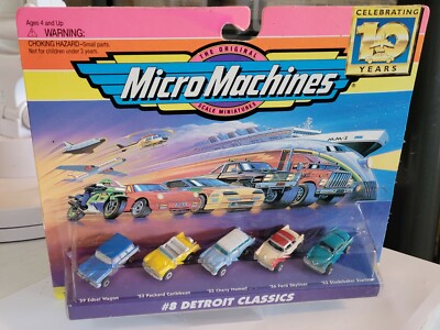 Micro Machines #8 Detroit Classics Carded! Item#75030. 1996