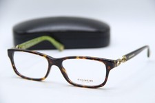 NEW COACH HC6017 5036 DARK OLIVE TORT AUTHENTIC EYEGLASSES W/CASE 50-15