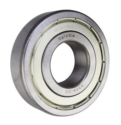 2 Pack) 6306-ZZ, 6306-2Z, 306SS Shielded Radial Ball Bearing