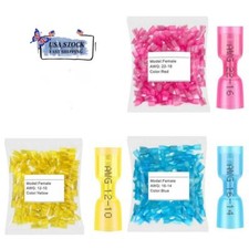 50x Female Spade 22-10AWG Heat Shrink Wire Quick Disconnect Connectors Terminals