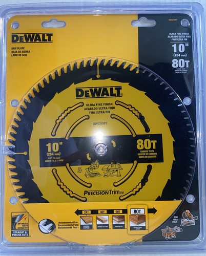 Dewalt DW3218PT 10" 80T Präzision Trim ultrafeine Oberfläche Sägeblatt - Bild 2 von 6