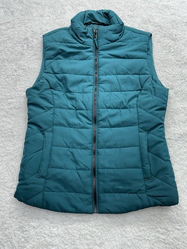 Aeropostale Damen Puffer Weste Jacke Full Zip Grün Größe Small Forrest Green - Bild 2 von 11