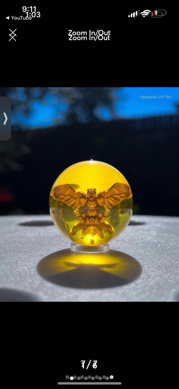 Power Rangers Wild Force Gaoranger Gao Crystal Figure 4cm BANDAI JP Yellow Eagle