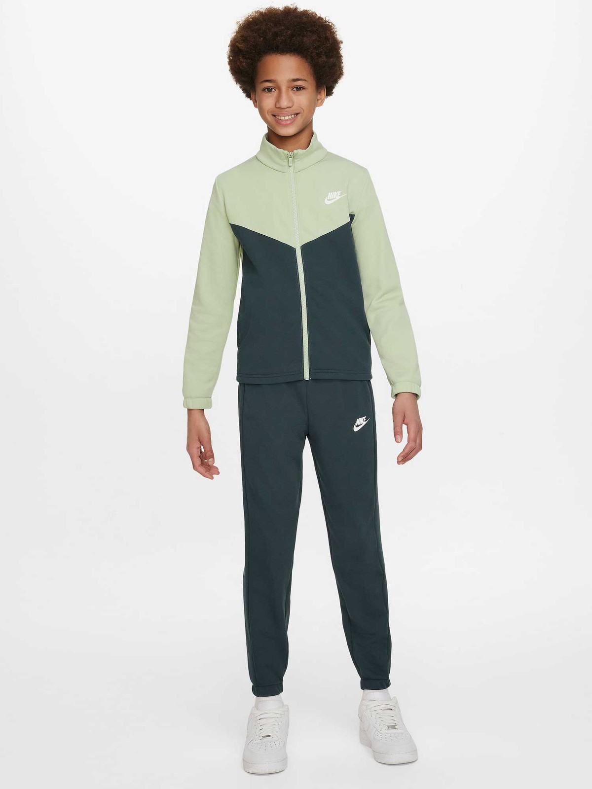 BOYS NIKE TRACKSUIT TOP BOTTOMS KIDS ZIP JACKET POLY PANTS TROUSER 13-14 XL SET