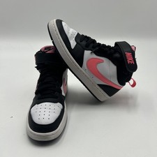 Nike Court borough mid 2 Youth Size 5Y Pink White Black CD7782-005