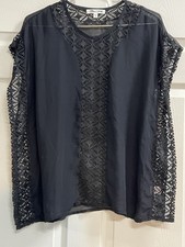 Miken Black Lace Swim Cover Up - Size Medium - EUC