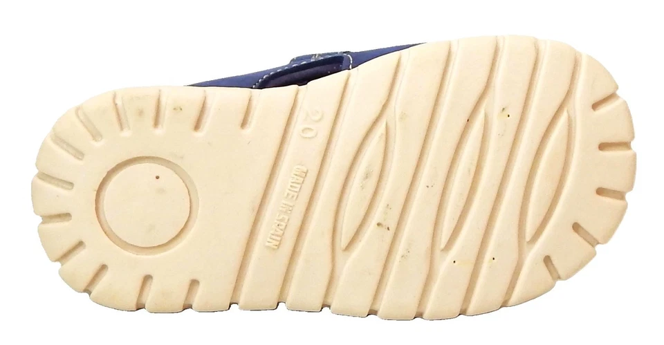 DE OSU-FARO -Spain -Baby Boys Navy Blue Leather Sandals - European 20 Size 4.5 - Image 3 of 4