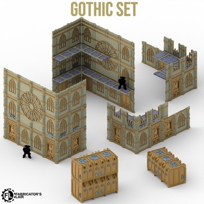 Grimdark Wargaming WTC Foldable Terrain - Gothic Set