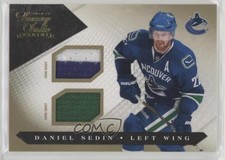 2010 Panini Luxury Suite Gold Jersey/Prime Jersey 10/10 Daniel Sedin #72 HOF 2d8