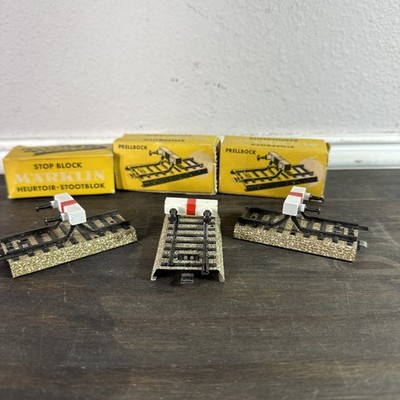 Lot Of 3 Vintage Marklin 7190 Stop Block T-75