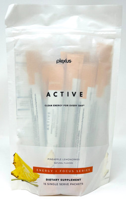 Plexus Active PINEAPPLE LEMONGRASS Energy + Focus 15 Single Serve Packets