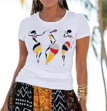 size XL Ashro Ethnic African American Pride Dancing Queen T-Shirt Tee new