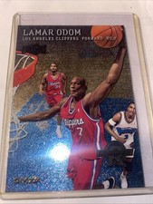 LAMAR ODOM Clippers 1999-00 Skybox Metal Emerald #151 NBA Rookie Card RC. rookie card picture