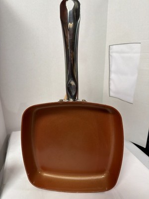 Copper Chef 9.75'' Square Fry Pan Nonstick Induction Base Aluminum Cookware