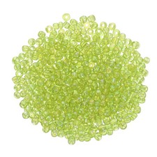 1600Pcs Glass Seed Beads 3mm 8/0 Loose Mini Spacer Beads Light Green AB