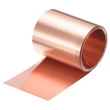 Copper Sheet Roll 2000x40x0.1mm 99.9% Pure Copper Strip Copper Flashing