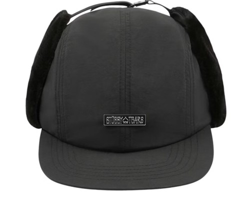 Denim Tears x Stussy Black Ear Flap Cap