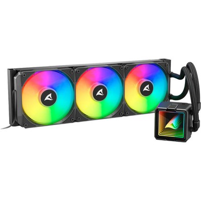 Sharkoon S100 ArGB Water Cooling (Black, 4 Pin PWM Fan Port