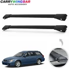 For Subaru Legacy Wagon 2003-2008 Roof Rack Black Cross Bars Fits Flush Rails