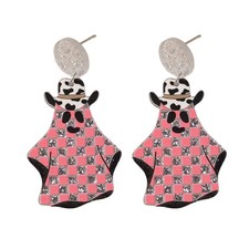 Cute Spooky Ghost Dangle Earrings for Women Halloween Costume Jewelry Gift