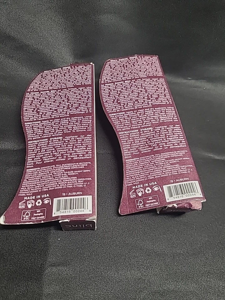 BLINC EYEBROW MOUSSE AUBURN  4.7ML 0.16 FL OZ WATERPROOF VEGAN CRUELTY  Lot Of 2 - Image 3 of 4