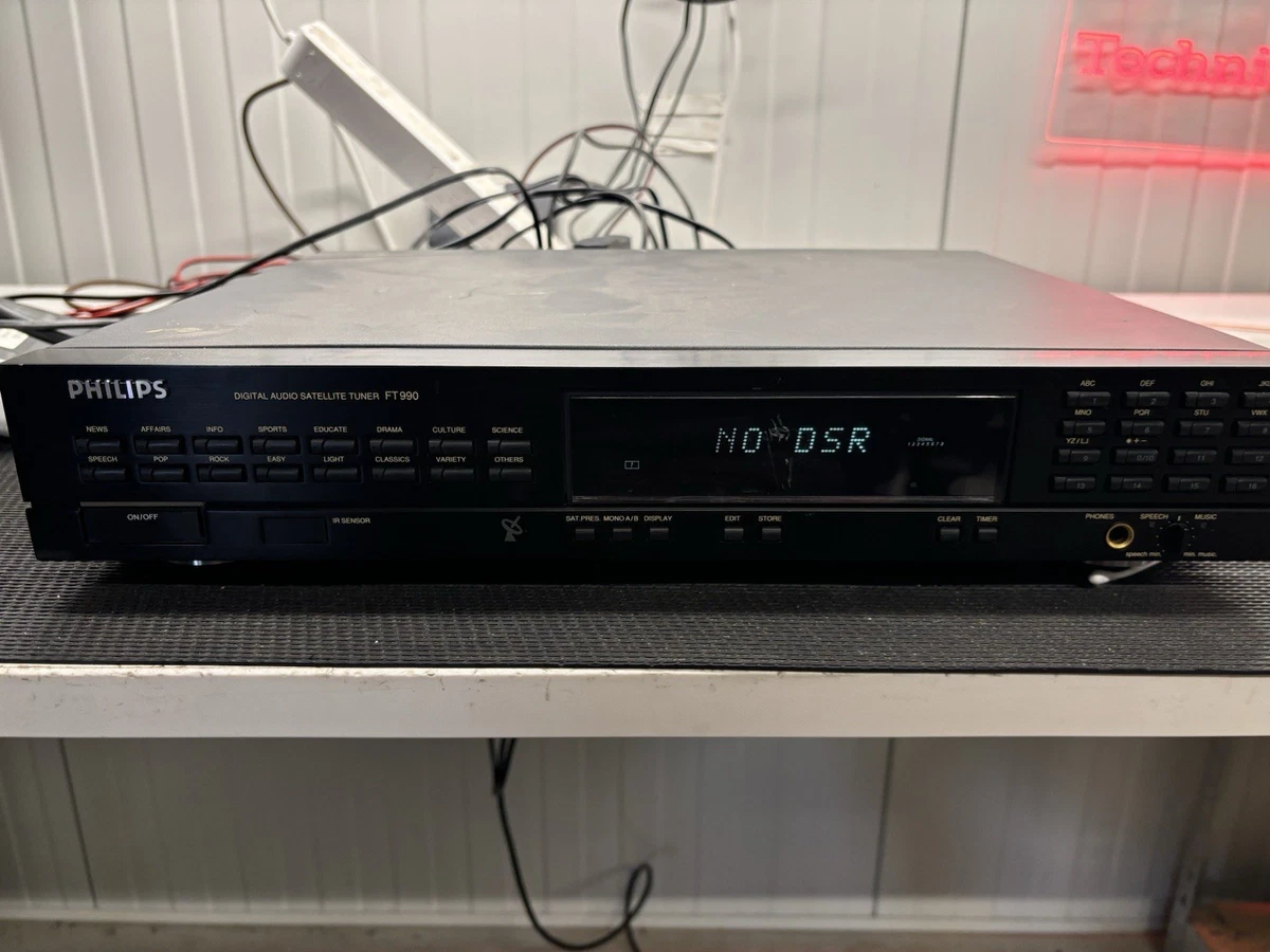 Philips FT990 Digital Audio Satellite Tuner - ¡Leer!
