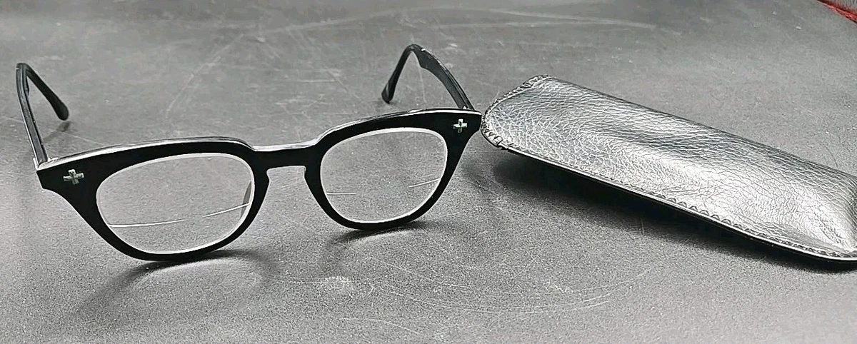 Bausch + Lomb Black Vintage Eyeglasses Safety Glasses for Bausch + Lomb Black Vintage Eyeglasses Safety Glasses for