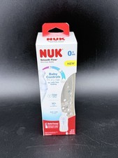 NUK Smooth Flow Anti-Colic Baby Bottle 10 oz SafeTemp Indicator 0m NIB -Dots