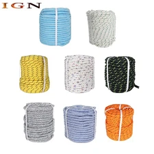 1/2 & 3/4 & 3/8 & 5/8''×200FT Nylon Braid Polyester Rope Arborist Bull Tree Rope