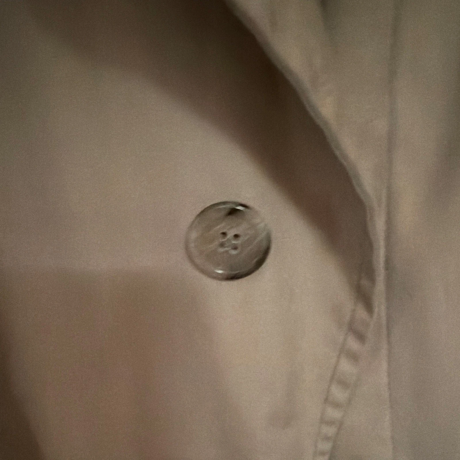 London Fog Maincoats Men's Beige Long Overcoat Button Front Size 46 image 5