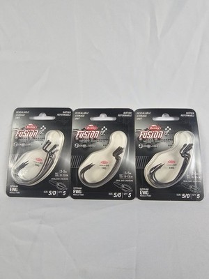 X3 Lot Of Berkley Fusion19 Superline EWG Needle Point Hooks Size Options