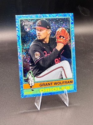 Grant Wolfram [Light Blue Sparkle Chrome] #550 2025 Topps Heritage High Number