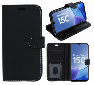 Für Xiaomi Redmi 15C Hülle Flip Cover Leder Wallet Kartenfach Ständer