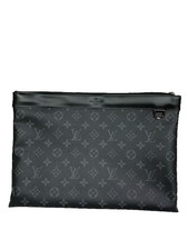 Louis Vuitton Discovery Pochette Monogram Eclipse Canvas Black Clutche Pouche