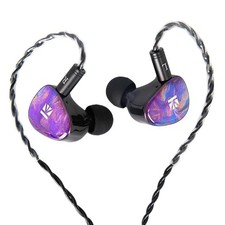 KBEAR KB02 Colorful Resin Shell in Ear Monitor Headphones, Bone no Mic Purple