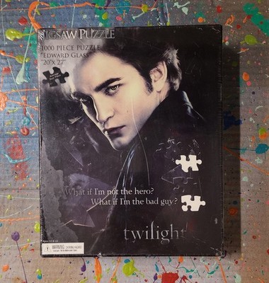 Twilight  Edward Glass Jigsaw Puzzle 1000 Pieces 20x27 NECA NEW SEALED