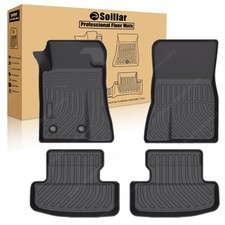 3d Tpe All-weather Floor Mats Liner Set Of 4 Black For 2015-2025 Ford Mustang