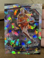 2025 Prizm WNBA Jacy Sheldon #113 Silver Cracked Ice Prizm Washington Mystics