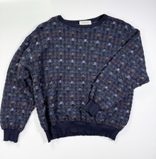 Vintage Tricots St. Raphael Wool Sweater Men  s M 80s 90s Cosby Multicolor Knit