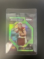 💥2024 Panini Prizm Luke McCaffrey Rookie Gear Neon Green Pulsar RC–#RG-LMY💥