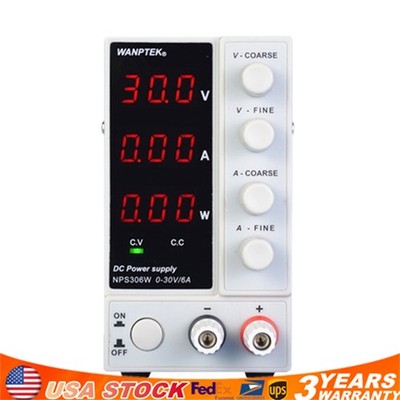 0-30V 0-6a Lab DC Bench Power Supply Variable Linear Adjustable Power Supply