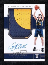 2018-19 Panini National Treasures Rookie 96/99 Grayson Allen #102 Patch Auto 4wf