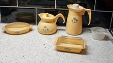 Vintage Toy Corning Ware Plastic Pieces  Pyrex Beige Cornflower