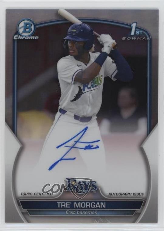 2023 Bowman Draft Chrome Prospect Refractor /499 Tre' Morgan #CDA-TMO Auto 3ir