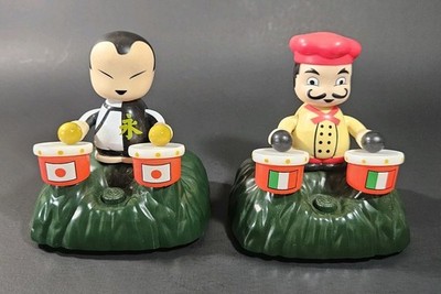 Drummers Around The World  Japanese Italian Animated Toy* NOT WORKING PARTS ONLY
